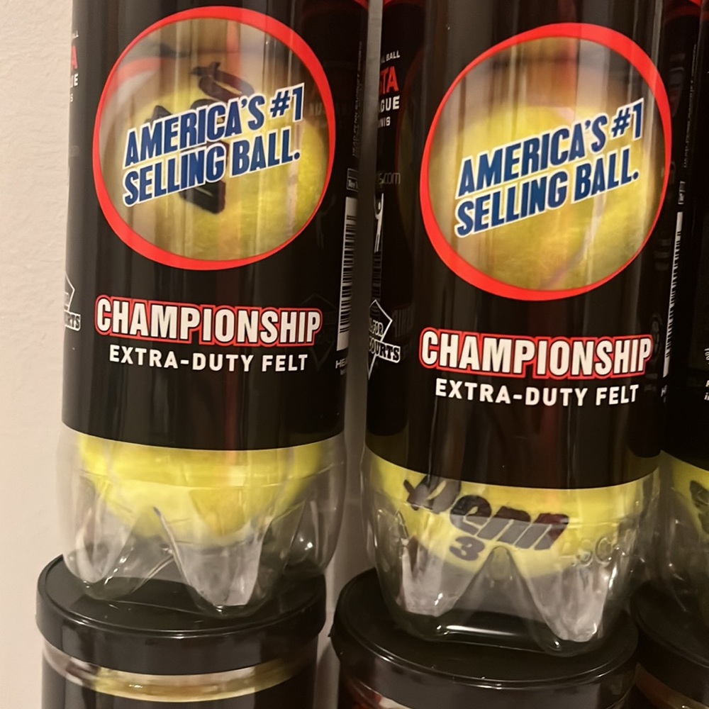 NEW Penn Extra Duty Felt Tennis Balls 8 Cans 24 Balls Total - Picture 3 of 4